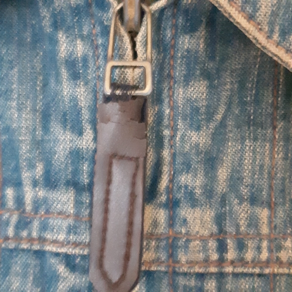Jacob Connexion Denim Jacket Zip Up Super Cute - Picture 11 of 11